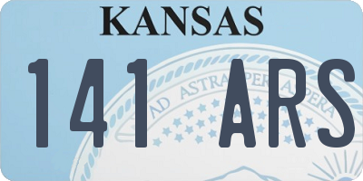 KS license plate 141ARS