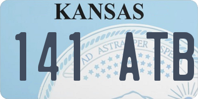 KS license plate 141ATB