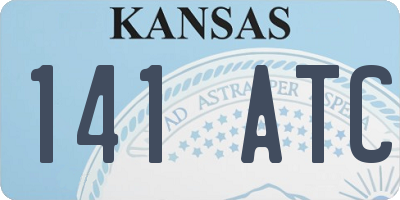 KS license plate 141ATC