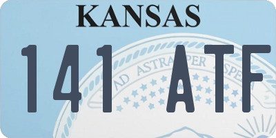 KS license plate 141ATF