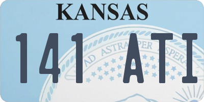 KS license plate 141ATI