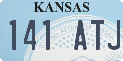 KS license plate 141ATJ