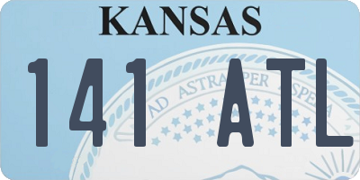 KS license plate 141ATL