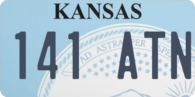 KS license plate 141ATN