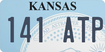 KS license plate 141ATP