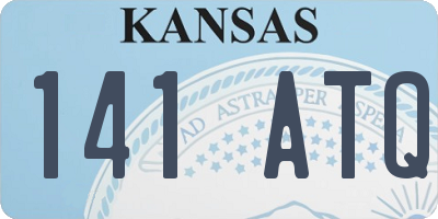 KS license plate 141ATQ