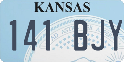 KS license plate 141BJY
