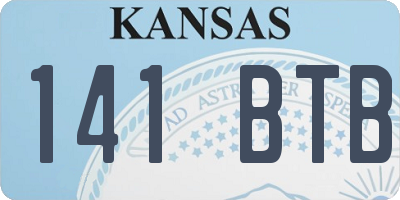 KS license plate 141BTB
