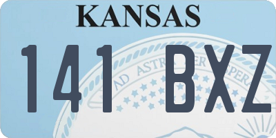 KS license plate 141BXZ