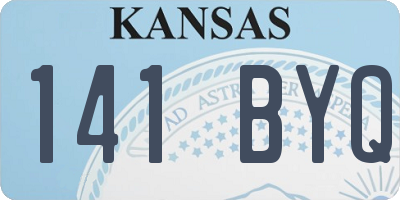 KS license plate 141BYQ