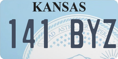 KS license plate 141BYZ