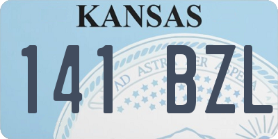KS license plate 141BZL