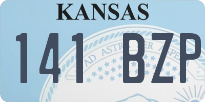 KS license plate 141BZP