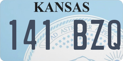 KS license plate 141BZQ