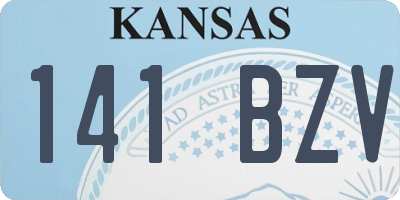KS license plate 141BZV