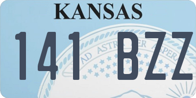 KS license plate 141BZZ
