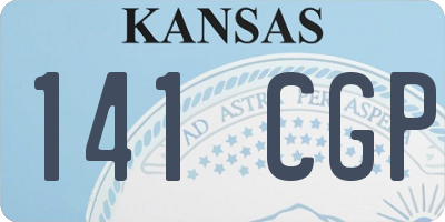 KS license plate 141CGP