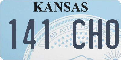 KS license plate 141CHO