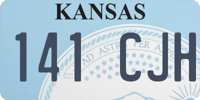 KS license plate 141CJH