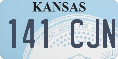 KS license plate 141CJN