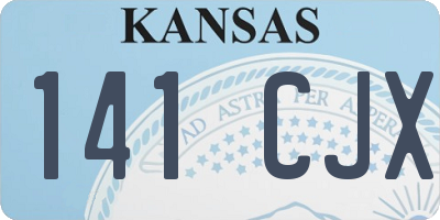 KS license plate 141CJX