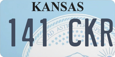KS license plate 141CKR