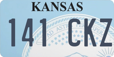 KS license plate 141CKZ