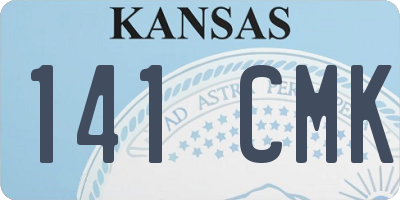 KS license plate 141CMK
