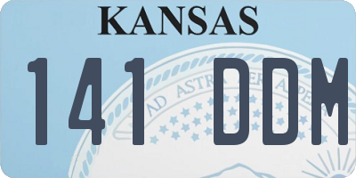 KS license plate 141DDM