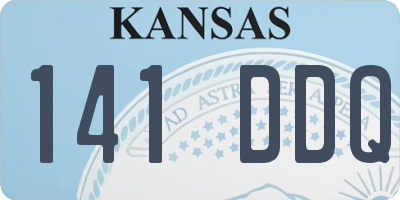 KS license plate 141DDQ