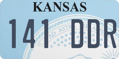 KS license plate 141DDR