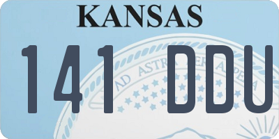 KS license plate 141DDU