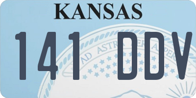 KS license plate 141DDV