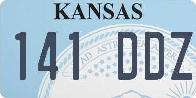 KS license plate 141DDZ