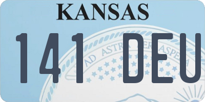 KS license plate 141DEU