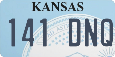 KS license plate 141DNQ