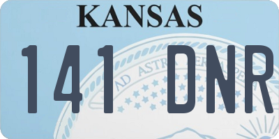 KS license plate 141DNR