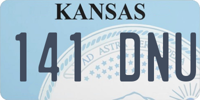 KS license plate 141DNU