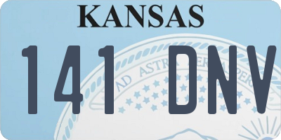 KS license plate 141DNV