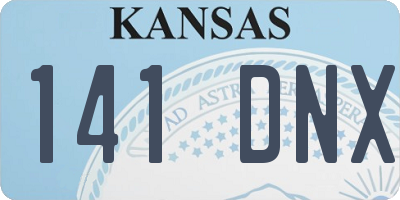 KS license plate 141DNX