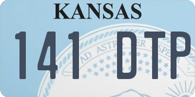 KS license plate 141DTP