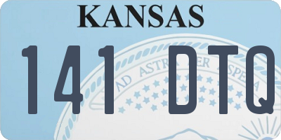 KS license plate 141DTQ