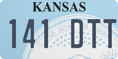 KS license plate 141DTT