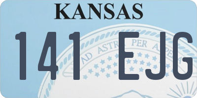 KS license plate 141EJG