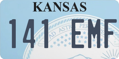 KS license plate 141EMF