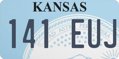 KS license plate 141EUJ