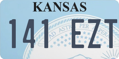 KS license plate 141EZT