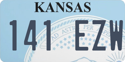 KS license plate 141EZW
