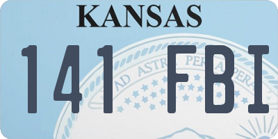 KS license plate 141FBI