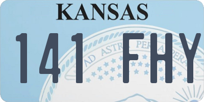 KS license plate 141FHY